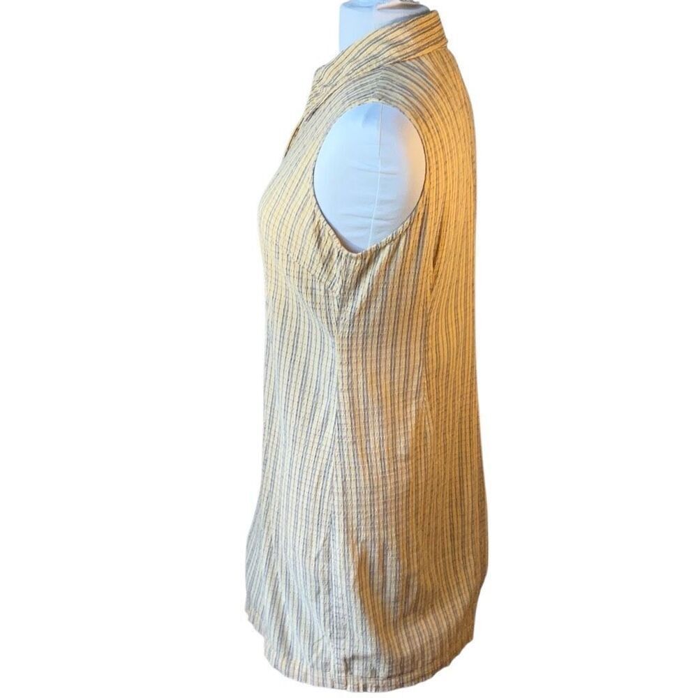 Vintage Liz Claiborne Petites Lizsport Waffle Weave Dress, 8P. Butter Yellow Sum - Picture 3 of 15